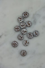 Unikke håndlavede knapper i keramik 10 mm