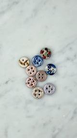 Unikke håndlavede knapper i keramik 18 mm