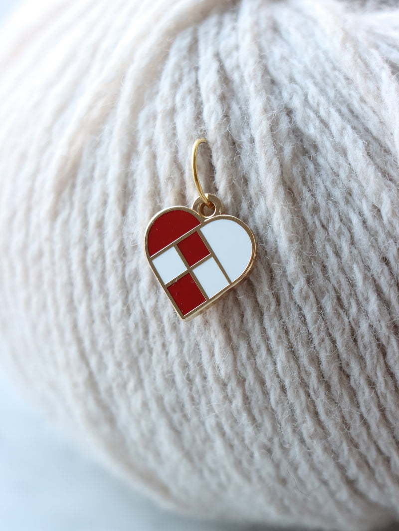 Flettet julehjerte markør