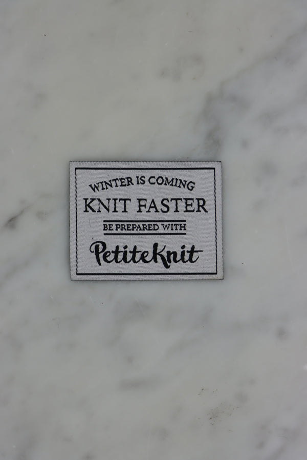 Petiteknit labels flere varianter